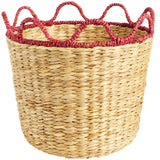 Habitat woven wiggle edge basket in red 22.5 litres (British brand)
