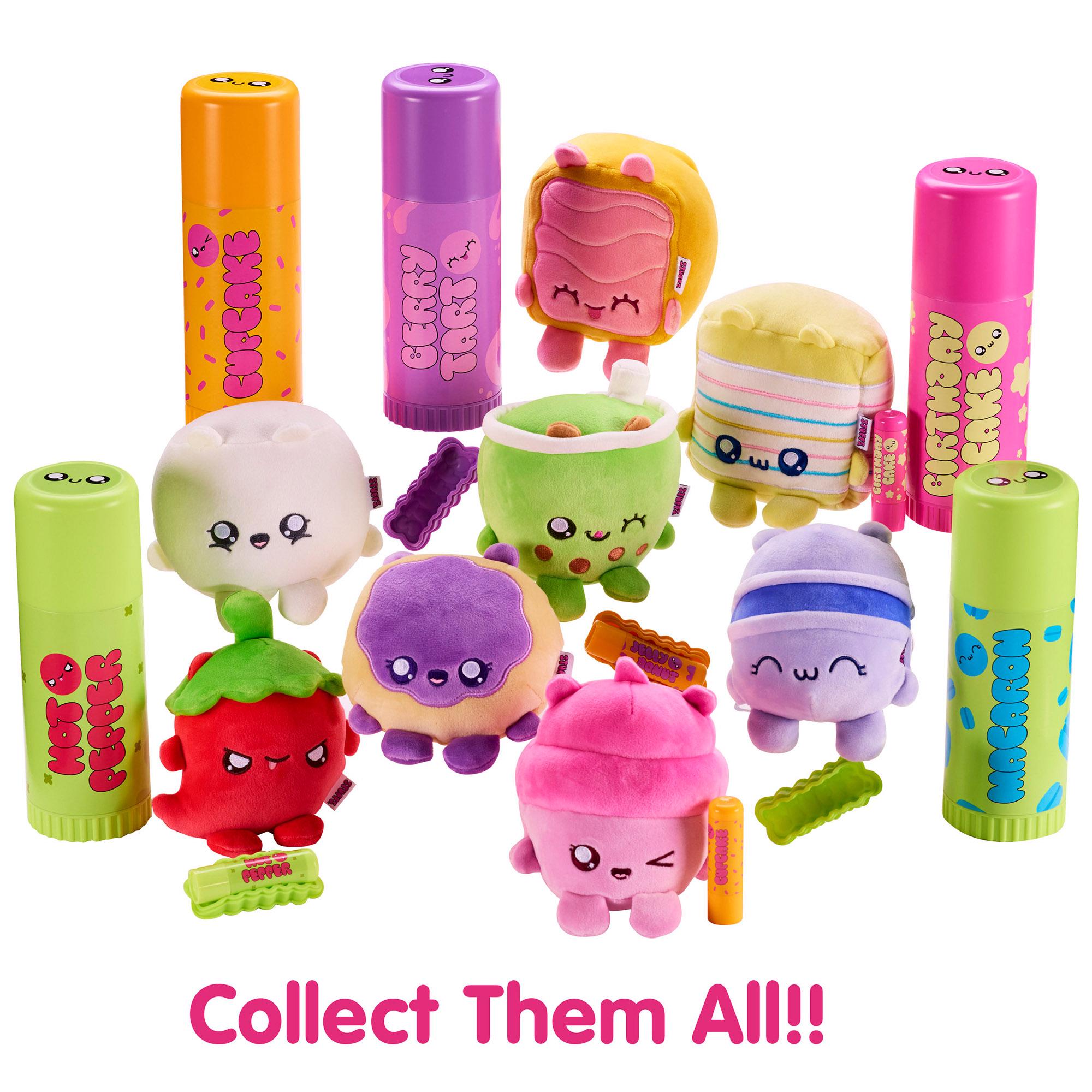 Stuffs assortment of collectible plushies with lip balm, UK version