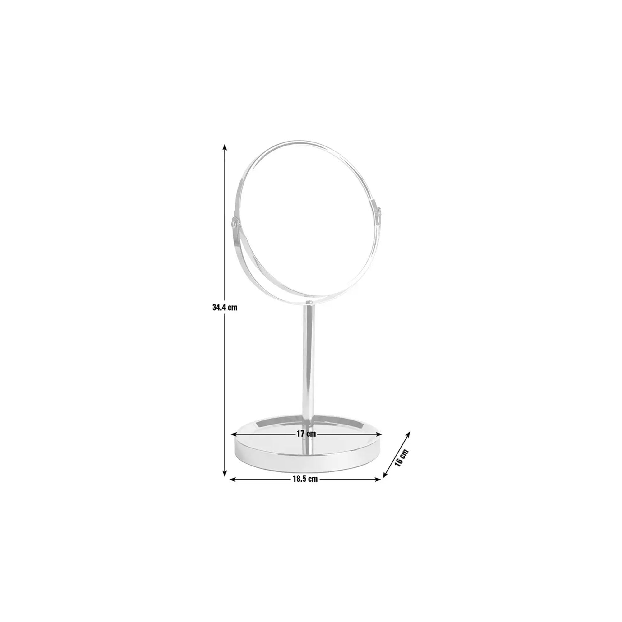 Sainsbury's Home chrome pedestal mirror with tray - British brand