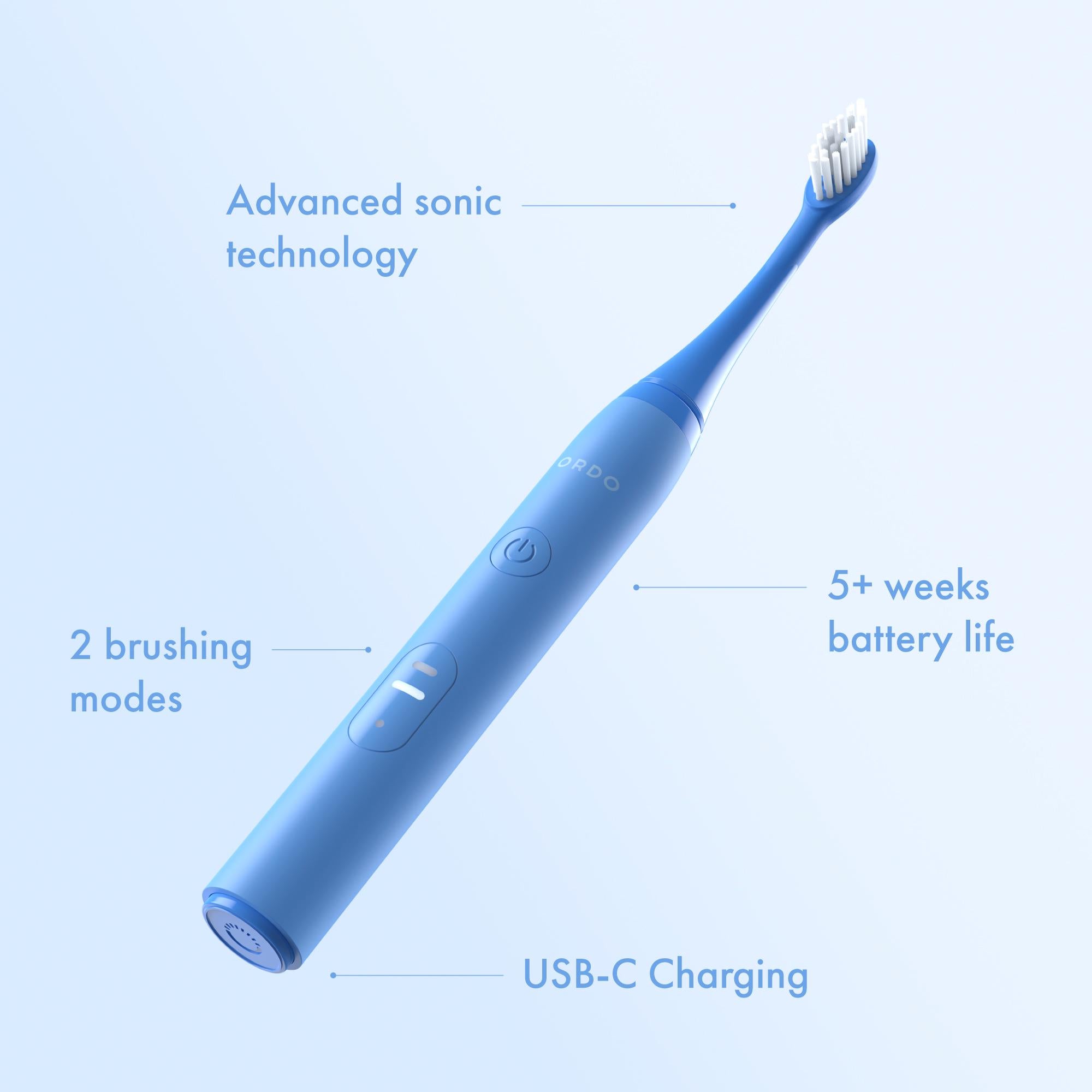 Ordo Sonic Lite Electric Toothbrush, imported from the UK