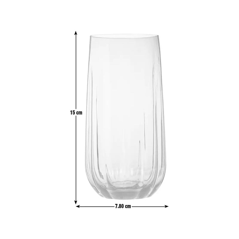 Habitat Teal Coloured Hi Ball Glass 450ml Capacity, UK version
