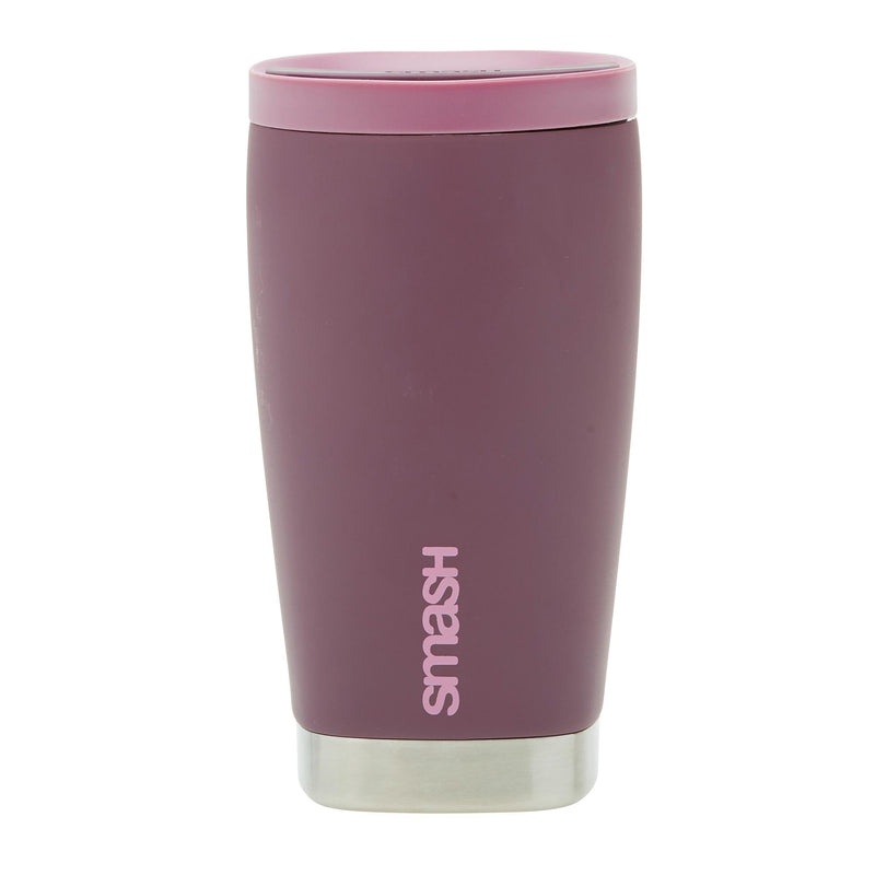 Smash Burgundy Travel Mug Stainless Steel Construction (British brand)