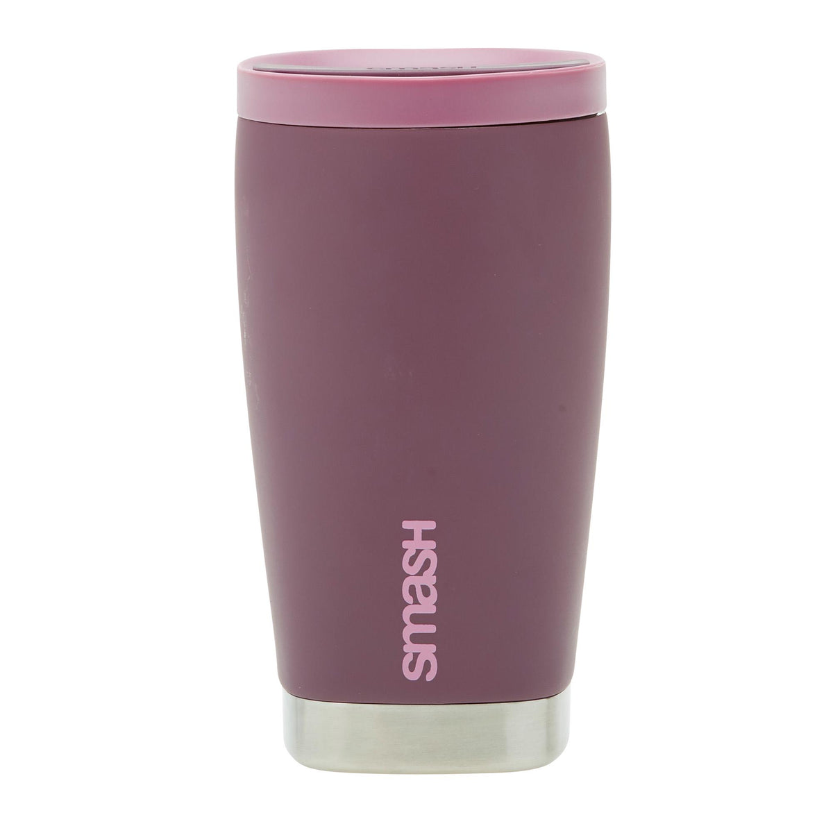 Smash Burgundy Travel Mug Stainless Steel Construction (British brand)