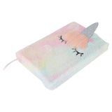 Sainsbury's Home unicorn furry notebook A5, UK version