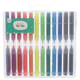 double ended felt tip pens pack 24 with case, UK version