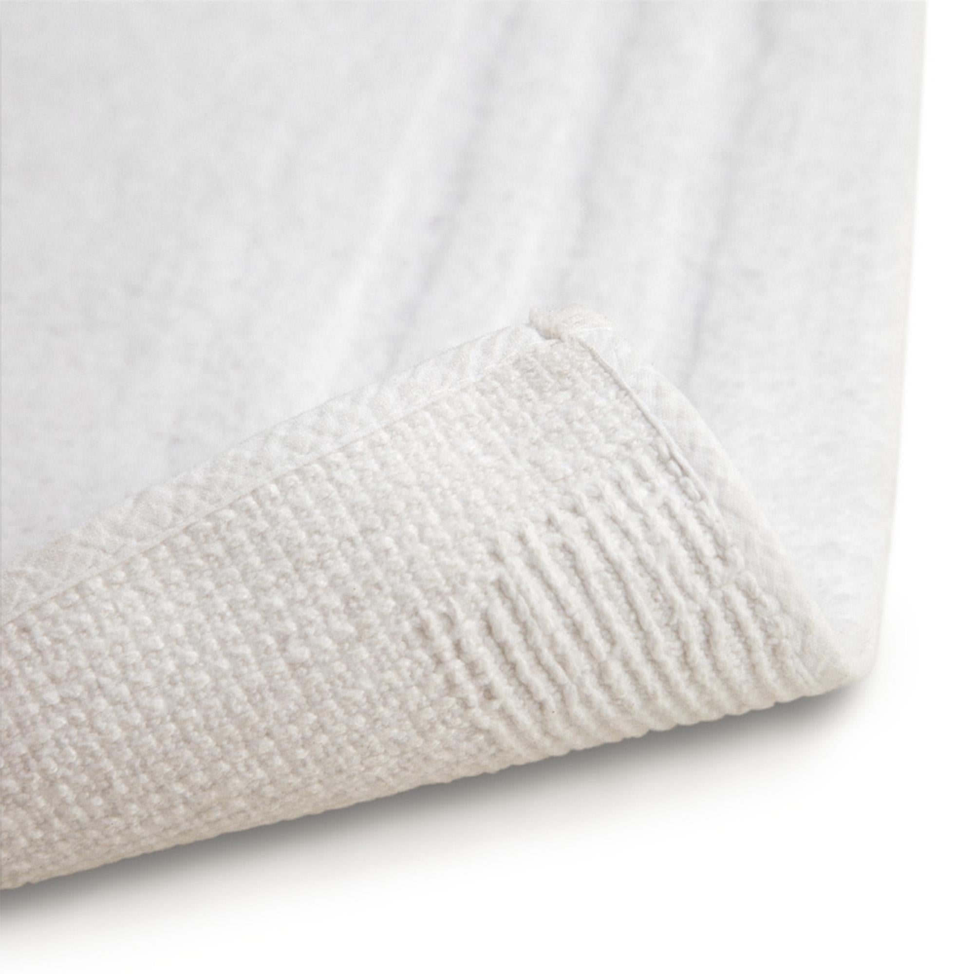 Habitat Cotton Deep Pile Bath Mat White 80x50cm, UK version
