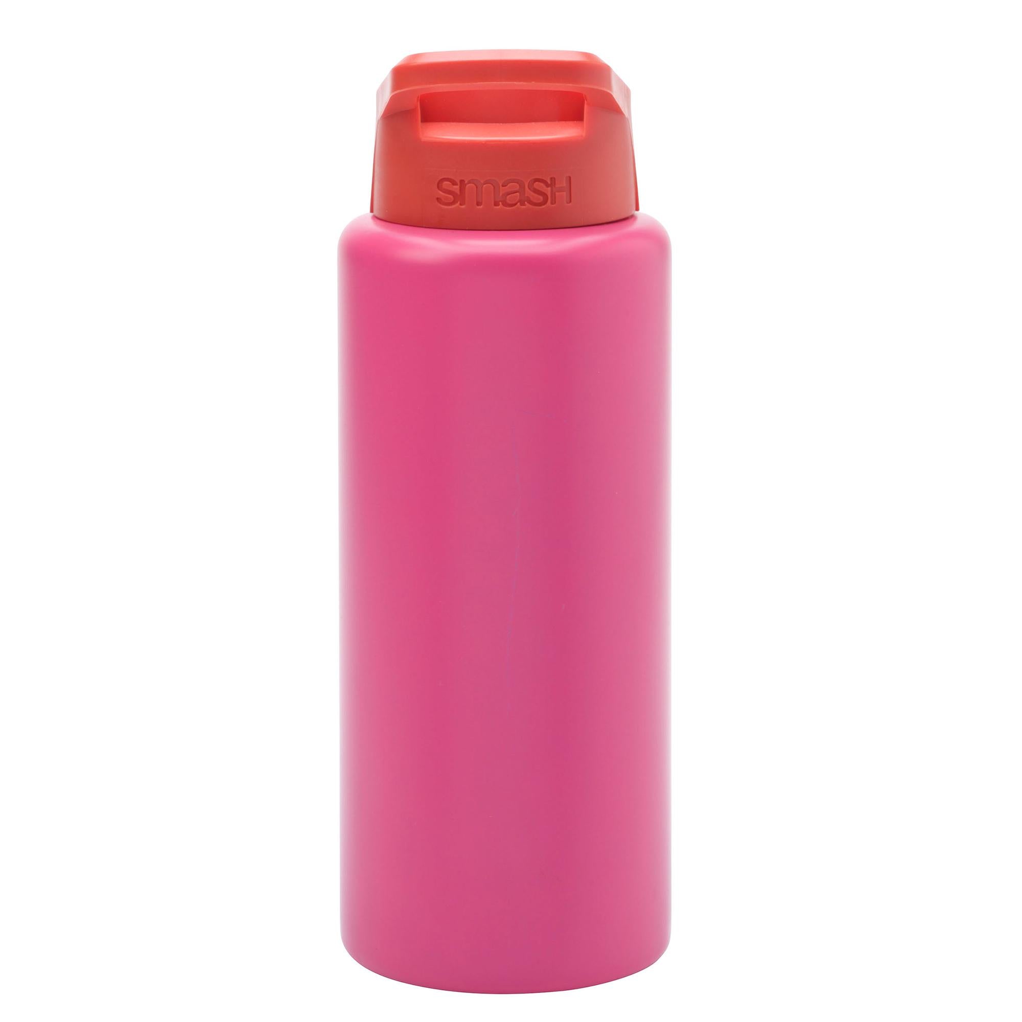 Pink Stainless Steel Sipper 1L Drink Container (British brand)