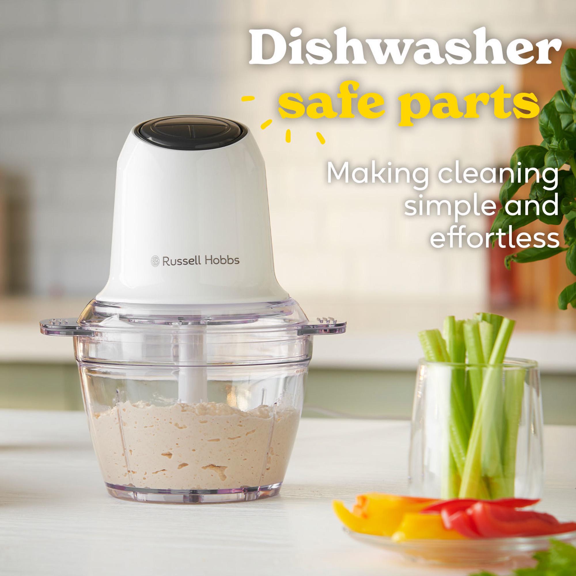 Russell Hobbs Go Create White Mini Chopper 500ml, imported from the UK