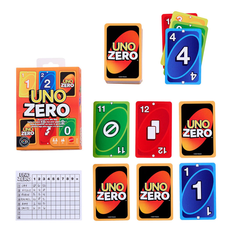 UNO Zero card game for families, UK version
