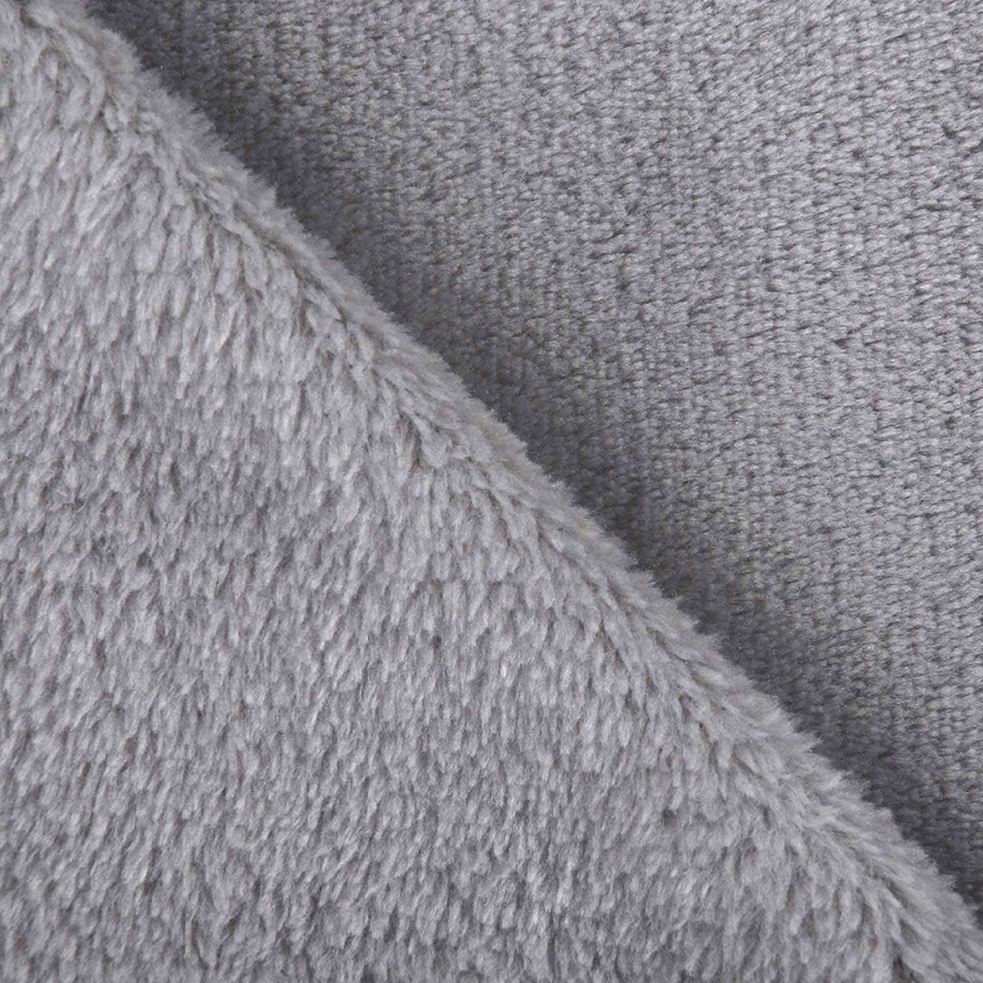 Sainsbury's fleece throw in flint grey 125x150cm (British brand)