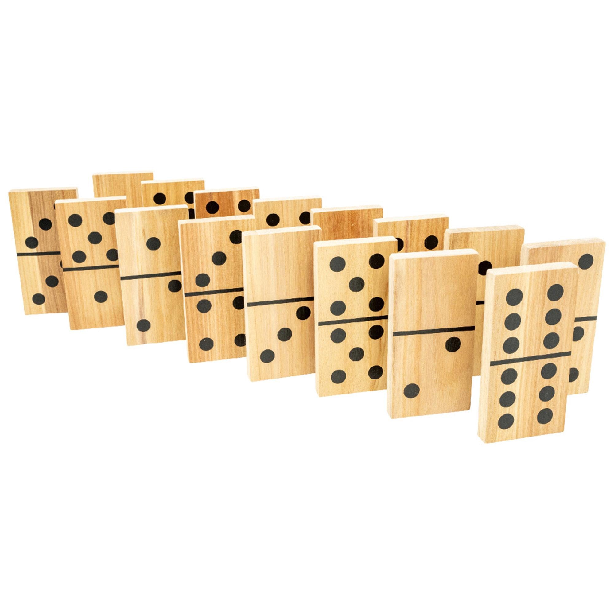 TP Toys giant wooden dominoes 28-piece set, UK version
