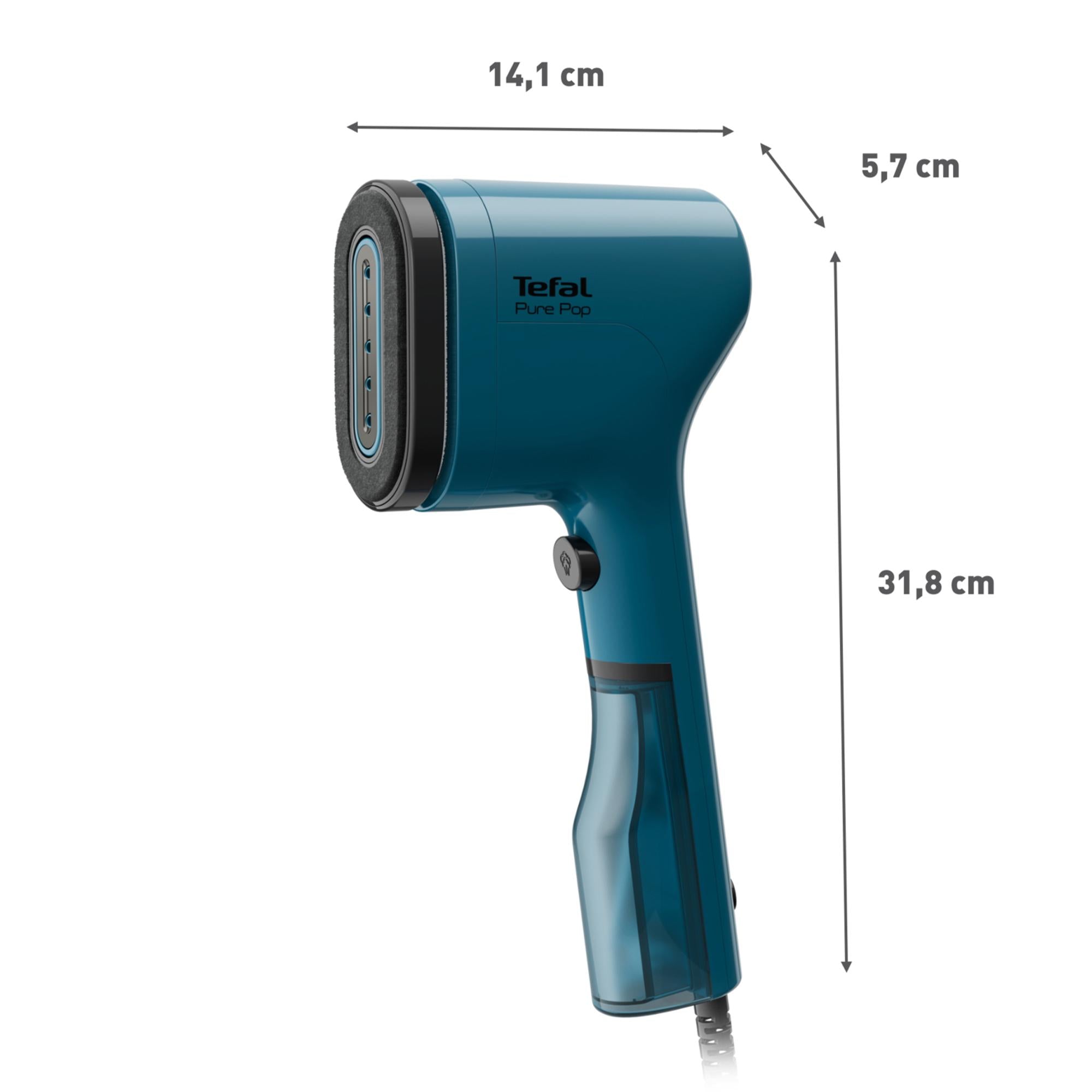 Tefal handheld garment steamer Alpine Blue (British brand)