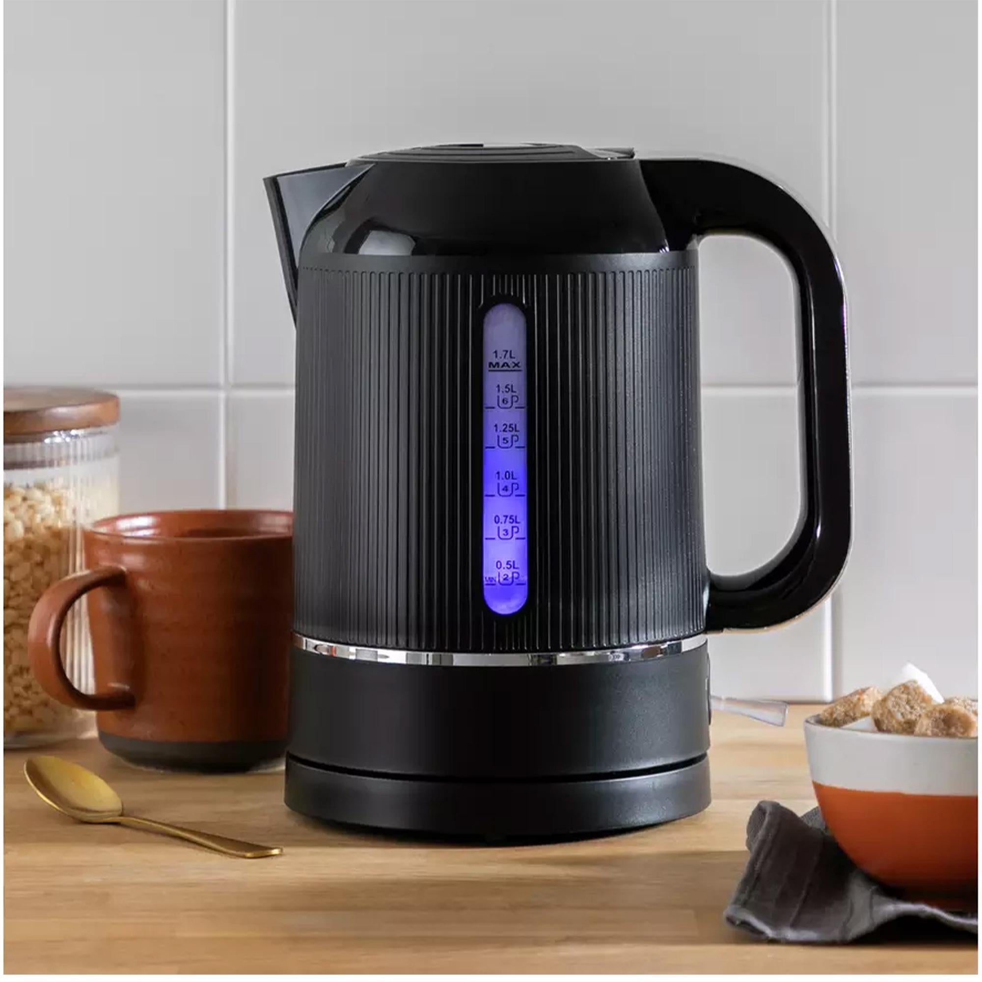 Cookworks electric kettle black 1.7 Litre - British product
