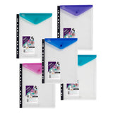 Snopake Polyfile ringbinder inserts in multi colours, UK version
