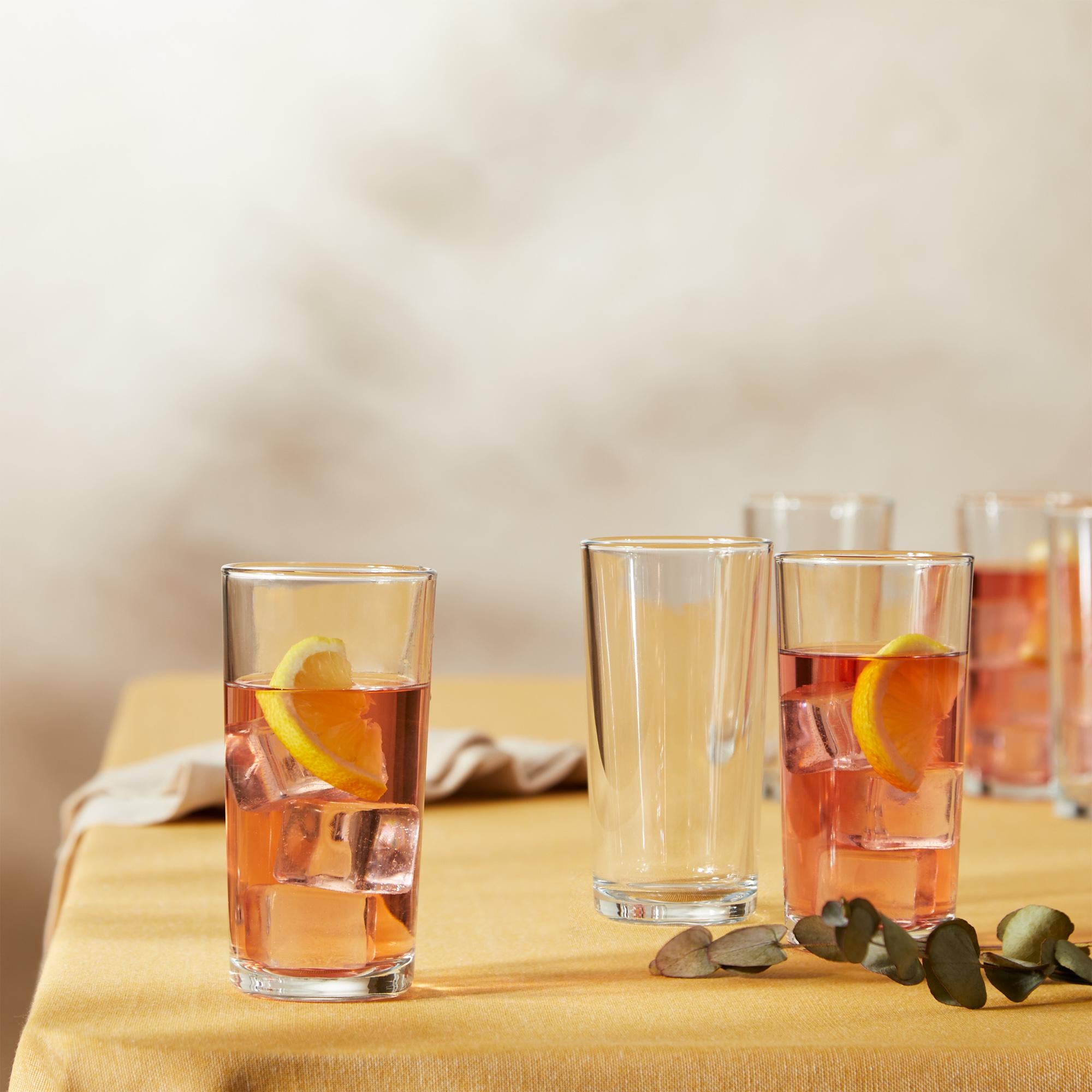 Sainsbury's hi-ball glasses pack of 6 490ml (British brand)