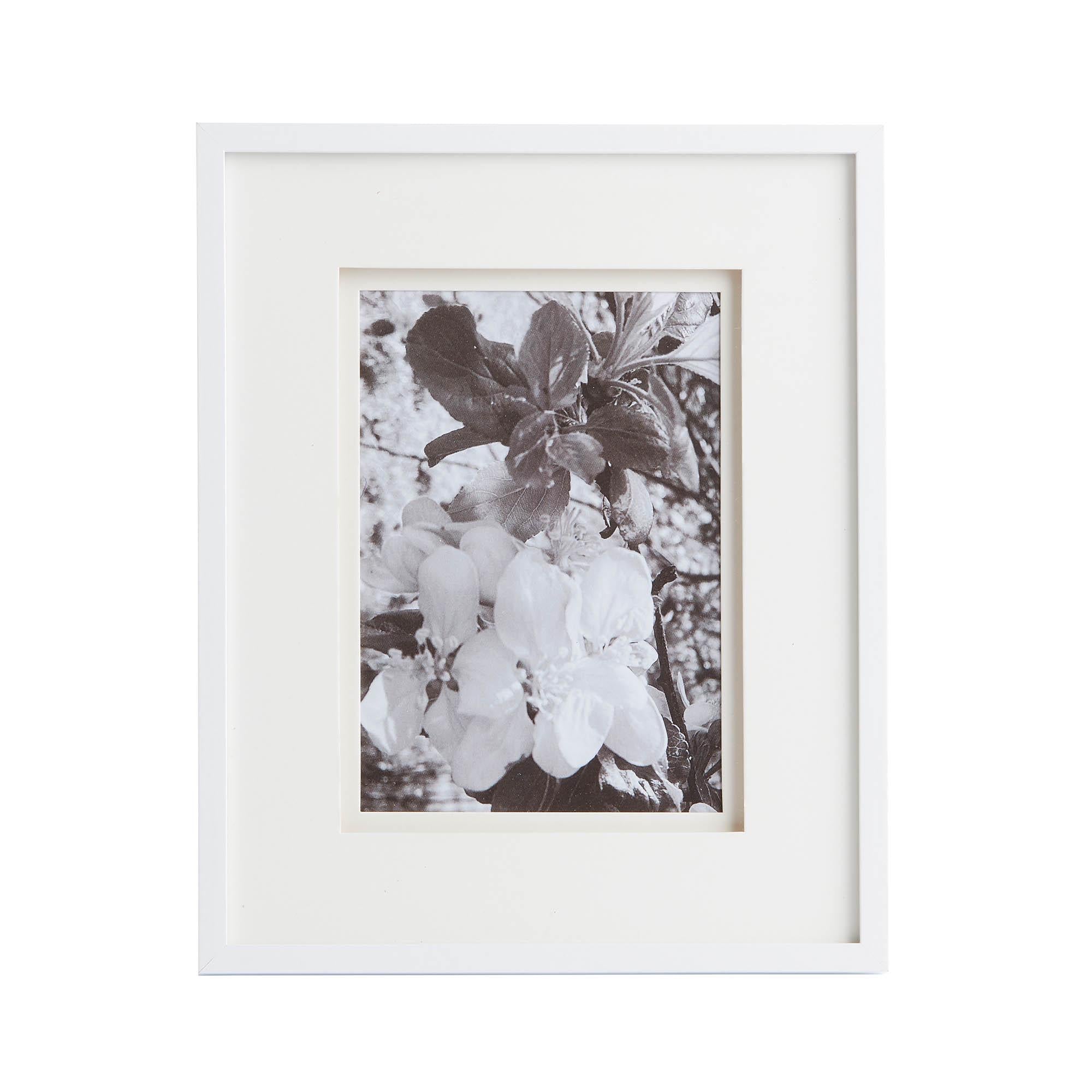 Habitat Double Mount Picture Frame - White - 5x7 GOODS Sainsburys   