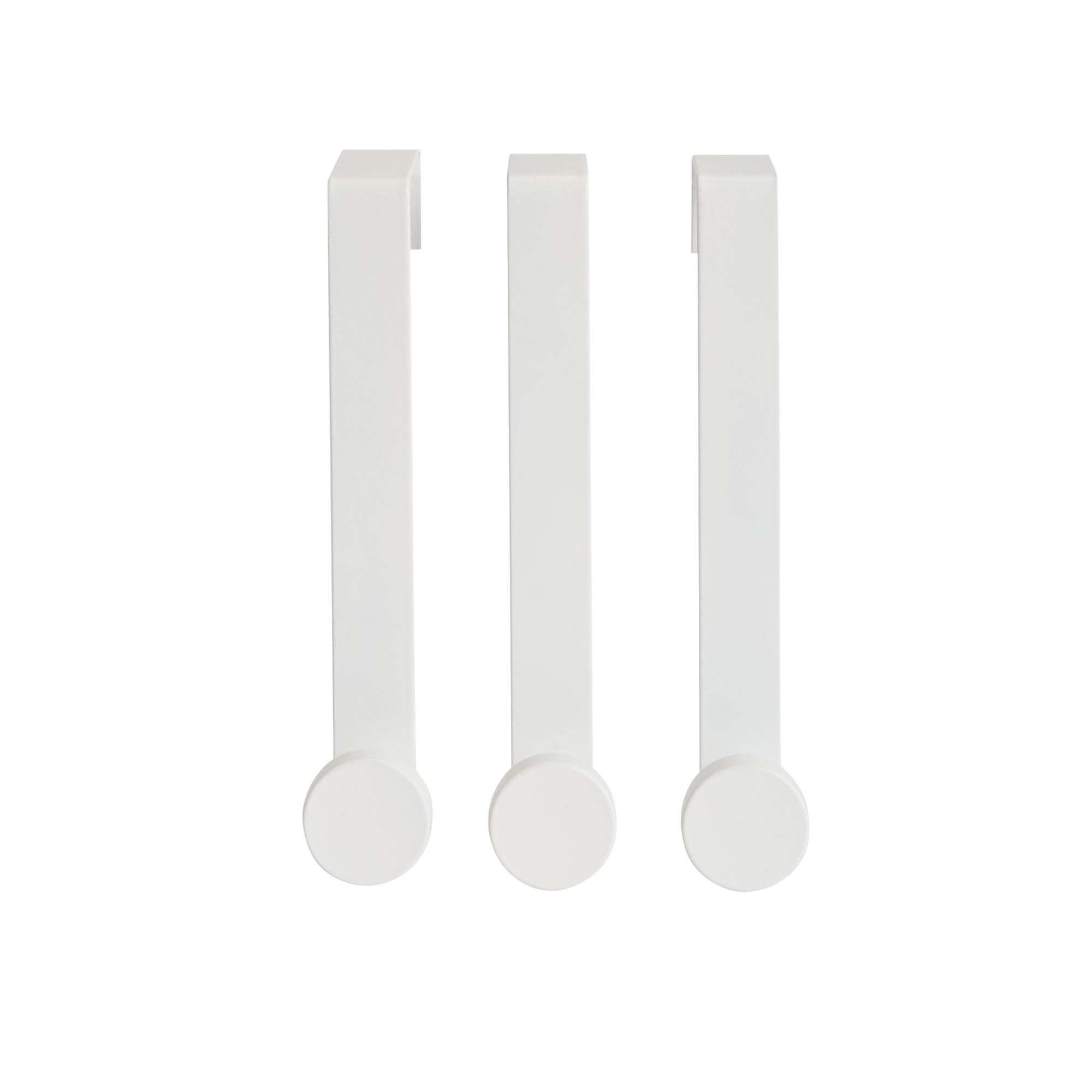 Sainsbury's Home white over door hook pack of 3 (British brand)