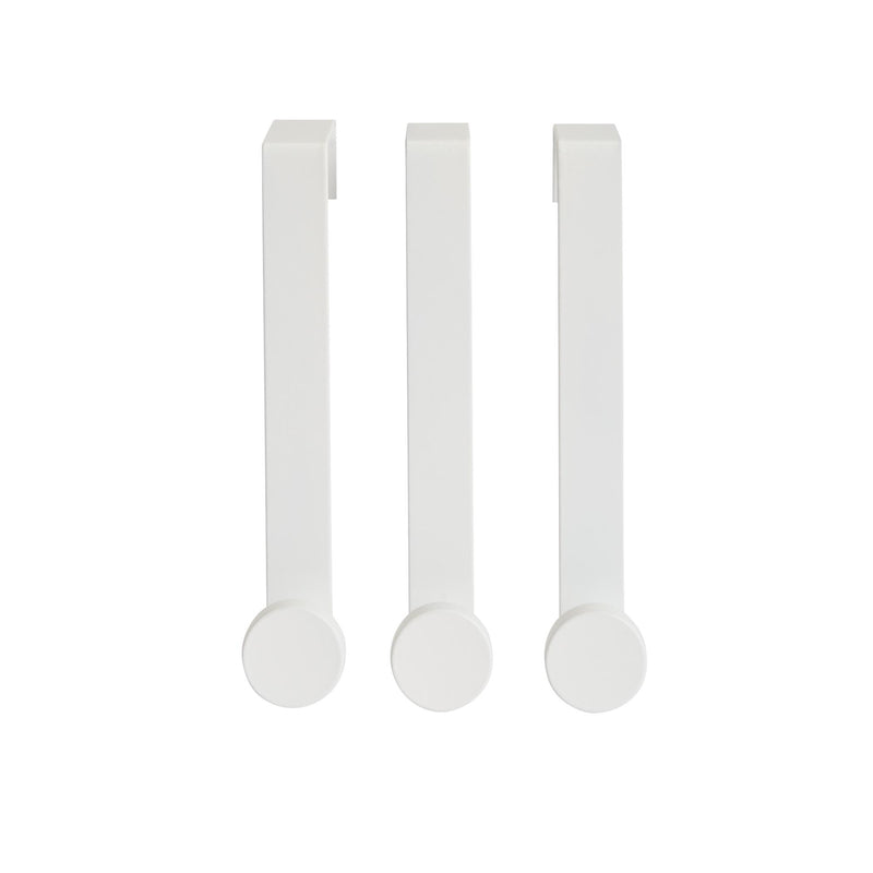 Sainsbury's Home white over door hook pack of 3 (British brand)