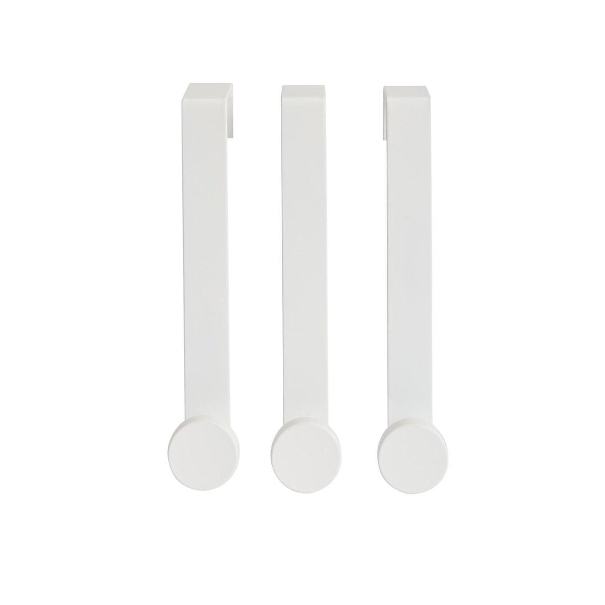 Sainsbury's Home white over door hook pack of 3 (British brand)
