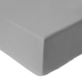 Habitat cotton fitted sheet dove grey 135x190cm, UK version