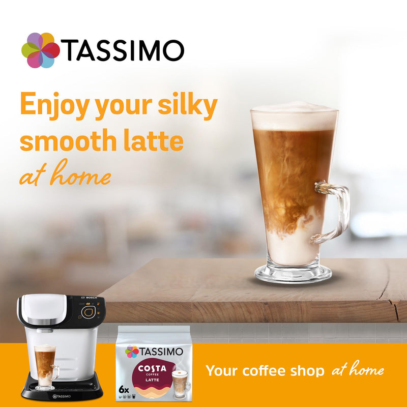 Tassimo Costa Latte coffee pods 6 pack (British brand)
