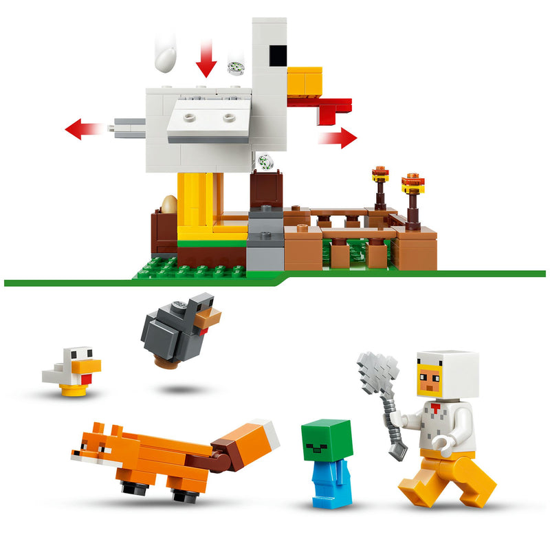LEGO Minecraft Chicken Farm building toy 233 pieces - British product