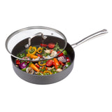 Sainsbury's Home hard anodised saute pan 26cm, imported from the UK