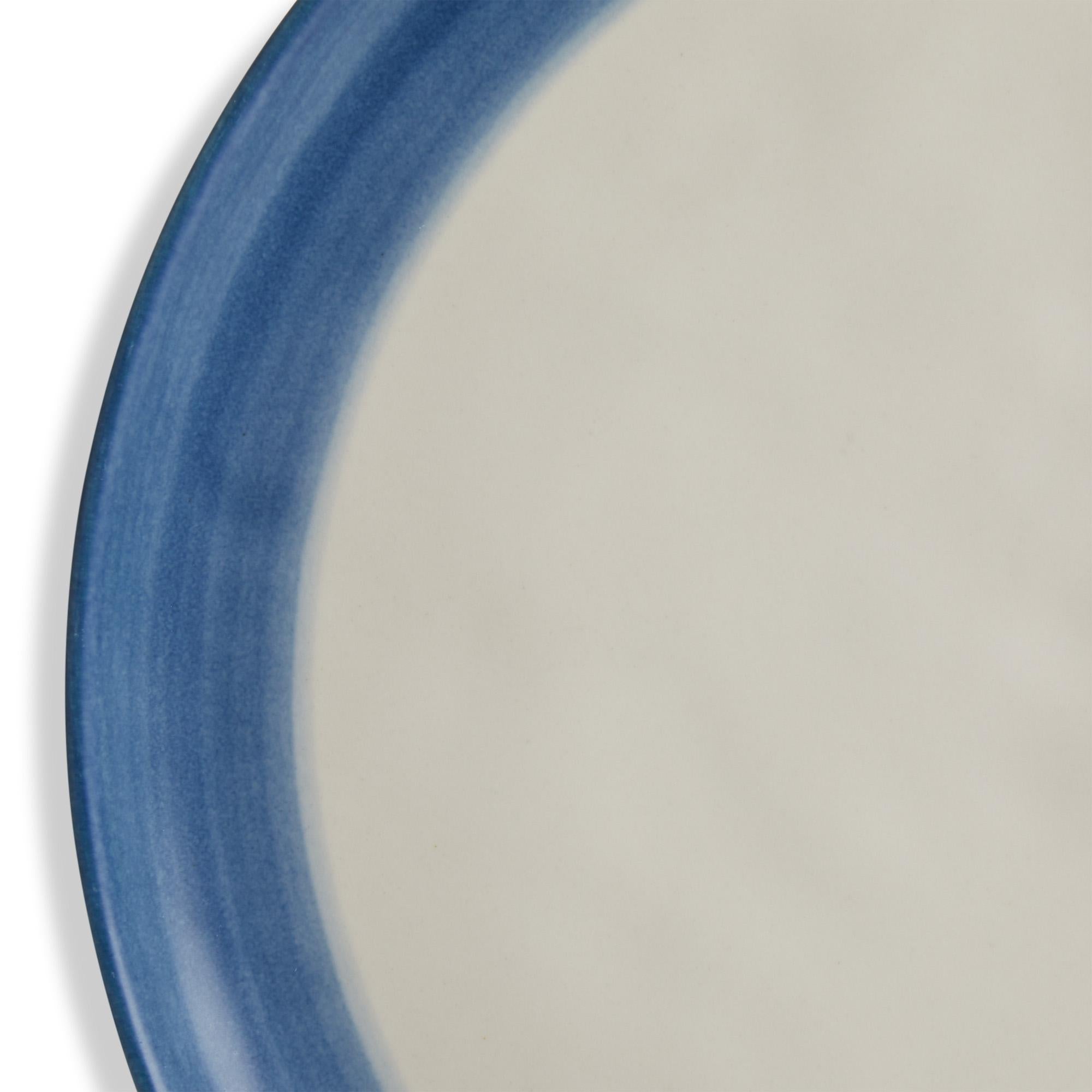 Habitat Artisan Stripe Side Plate Blue 22.5cm, UK version