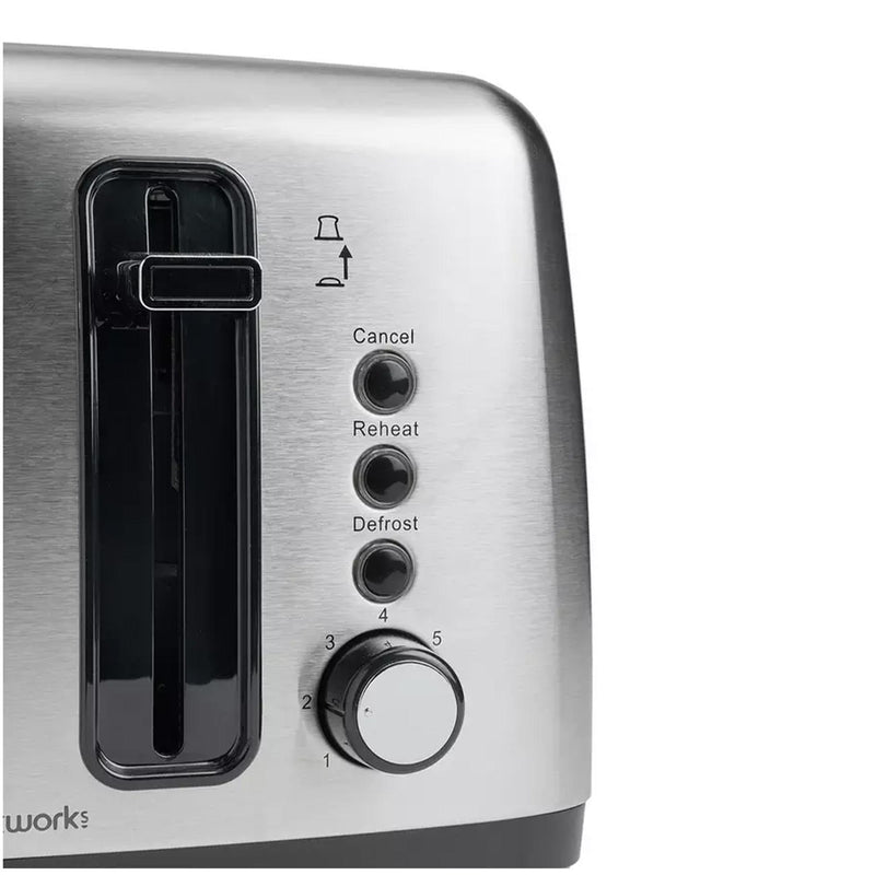 Cookworks 4 Slice Stainless Steel Toaster, British product