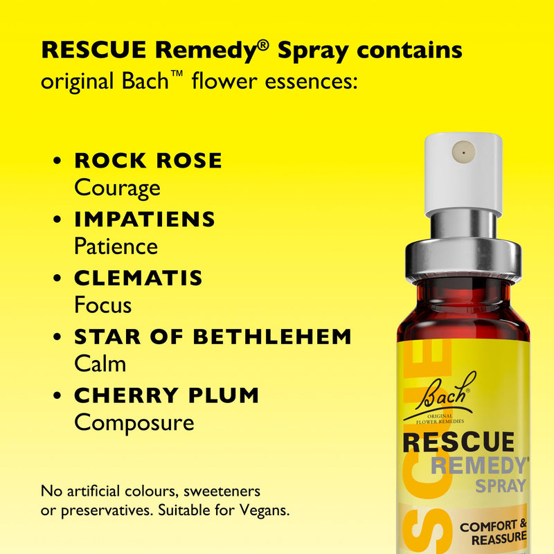 Bach flower remedy spray Rescue 20ml, imported from the UK