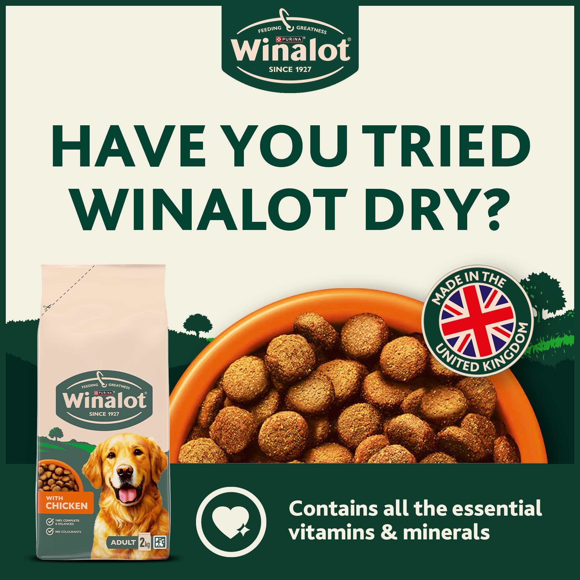Winalot puppy Meaty Chunks Gravy 12x100g, imported from the UK