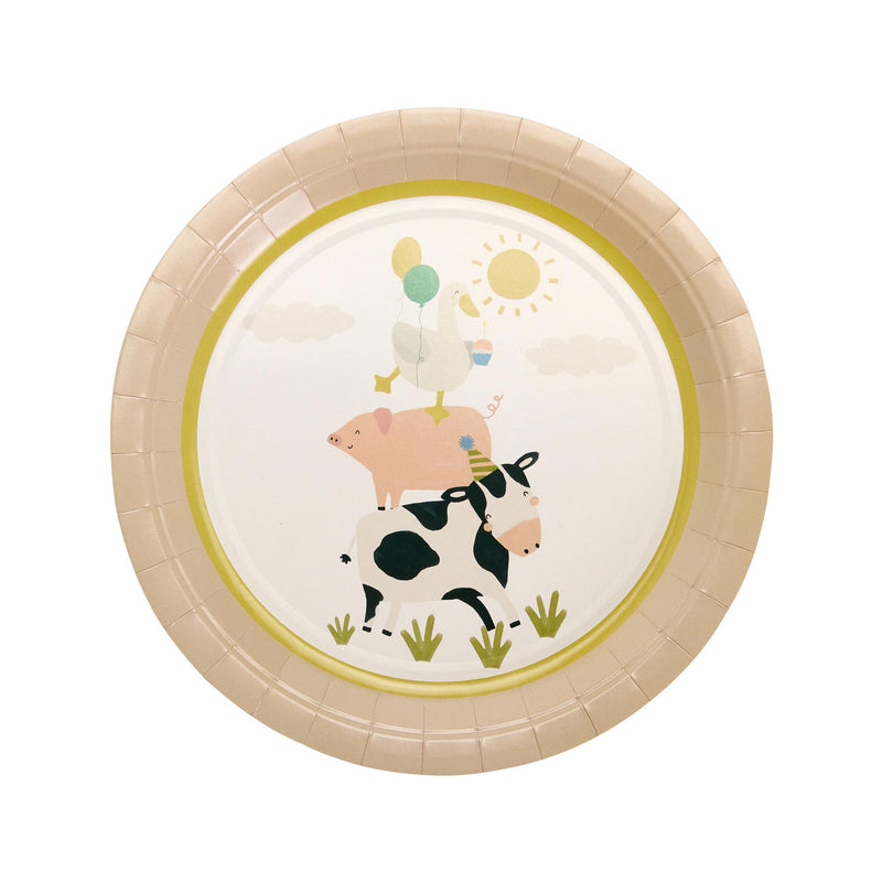 Sainsbury's paper plates farmyard animals 23cm (British brand)