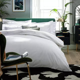 Habitat Egyptian cotton bedding set solid white, imported from the UK