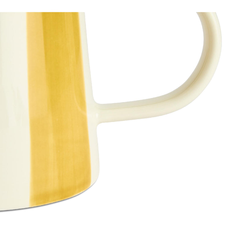 Habitat x Sanderson Handpainted Stripe Mustard Jug 180ml, UK version