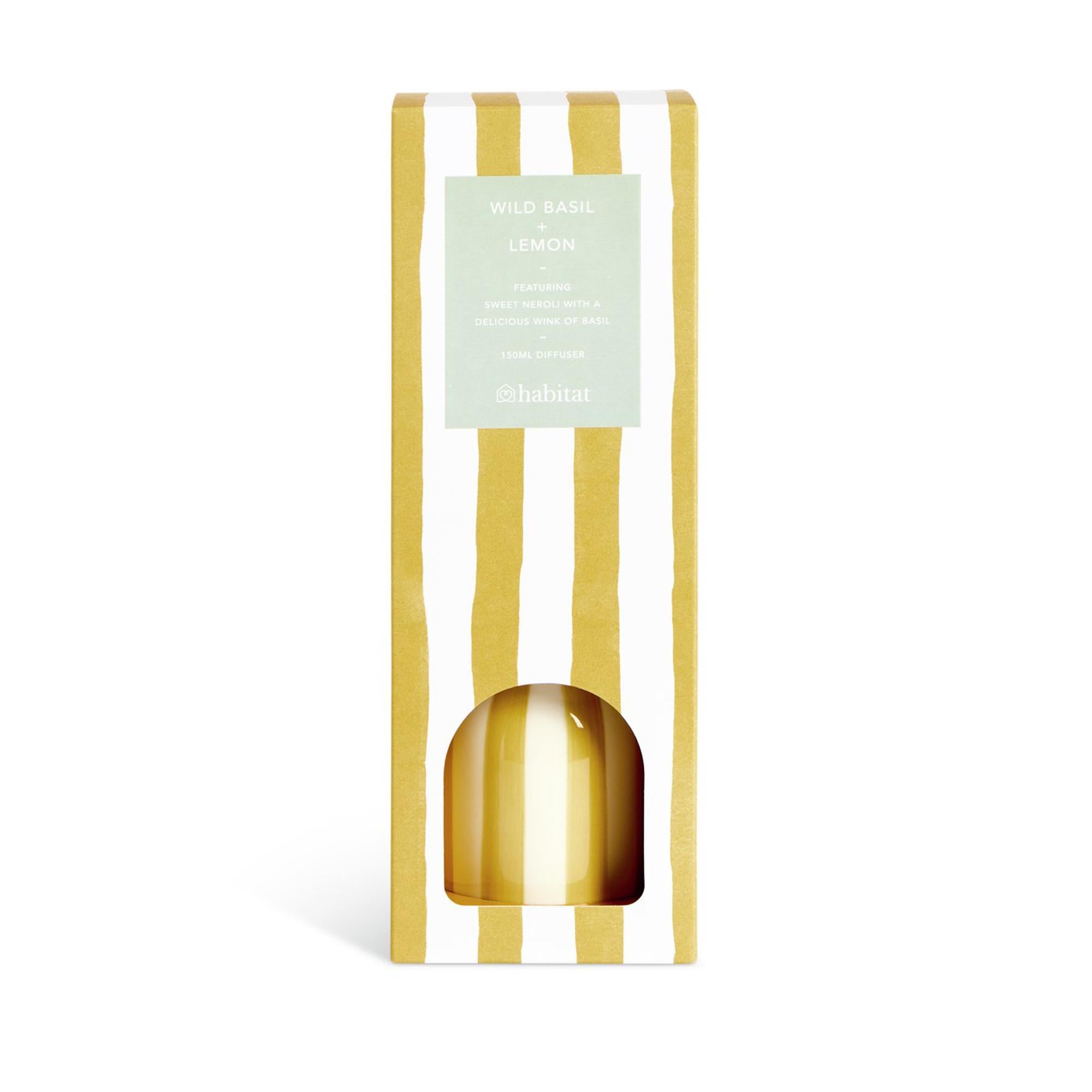 Habitat wild basil and lemon ceramic diffuser, UK version