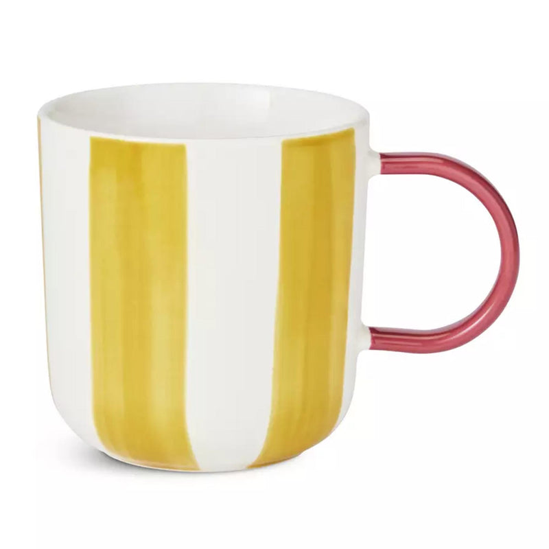 Habitat handpainted stripe mug set 4 mugs 430ml, imported from the UK