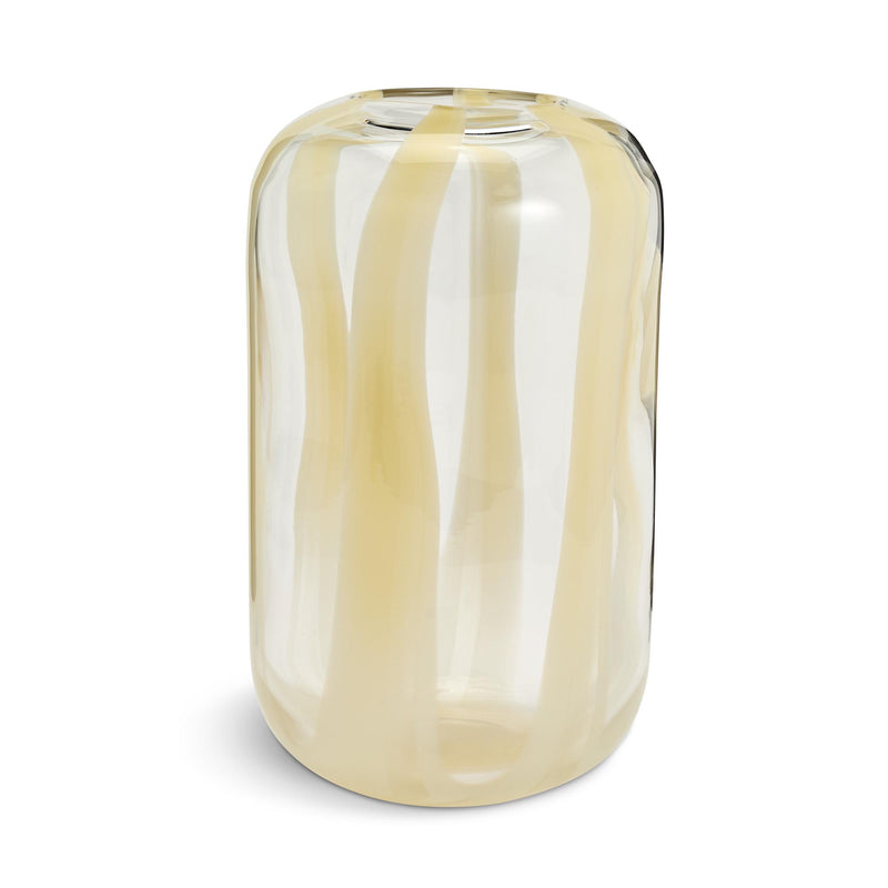 Habitat glass vase Buttermilk D11.5 x H19.6cm, UK version