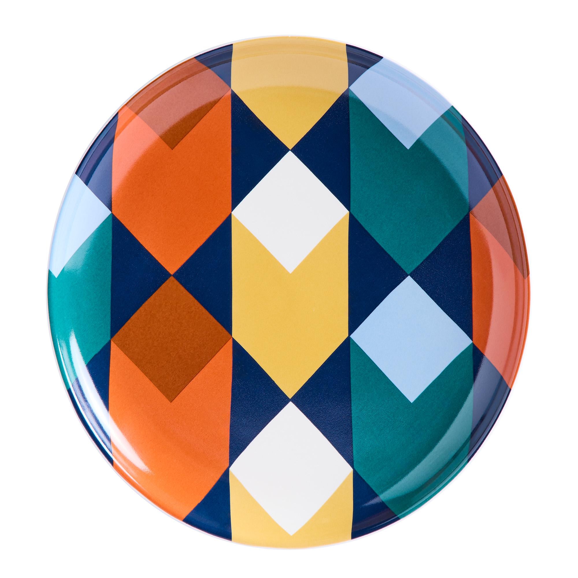 Habitat Geo Cube Print side plate 20.1cm, UK version