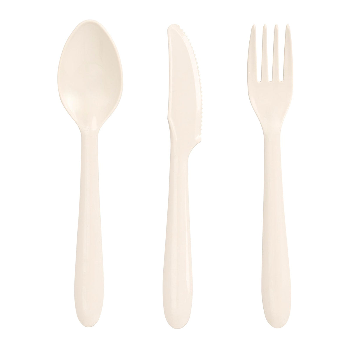 Sainsbury's reusable plastic cutlery set 24pc (British brand)