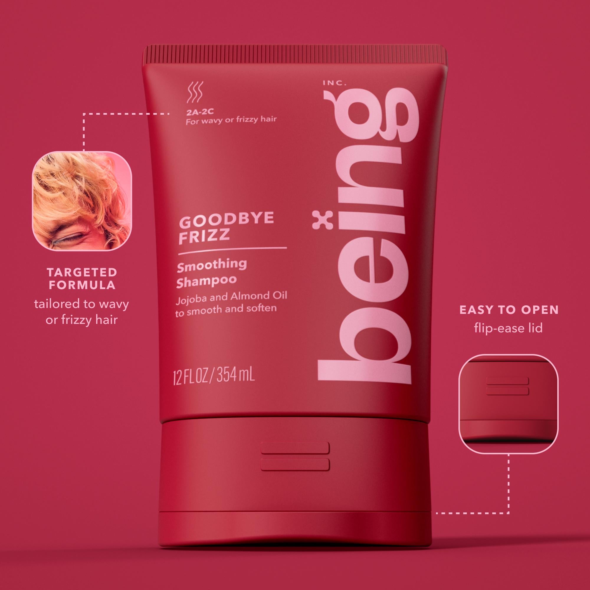 Being Goodbye Frizz Smoothing Shampoo 354ml, imported from the UK