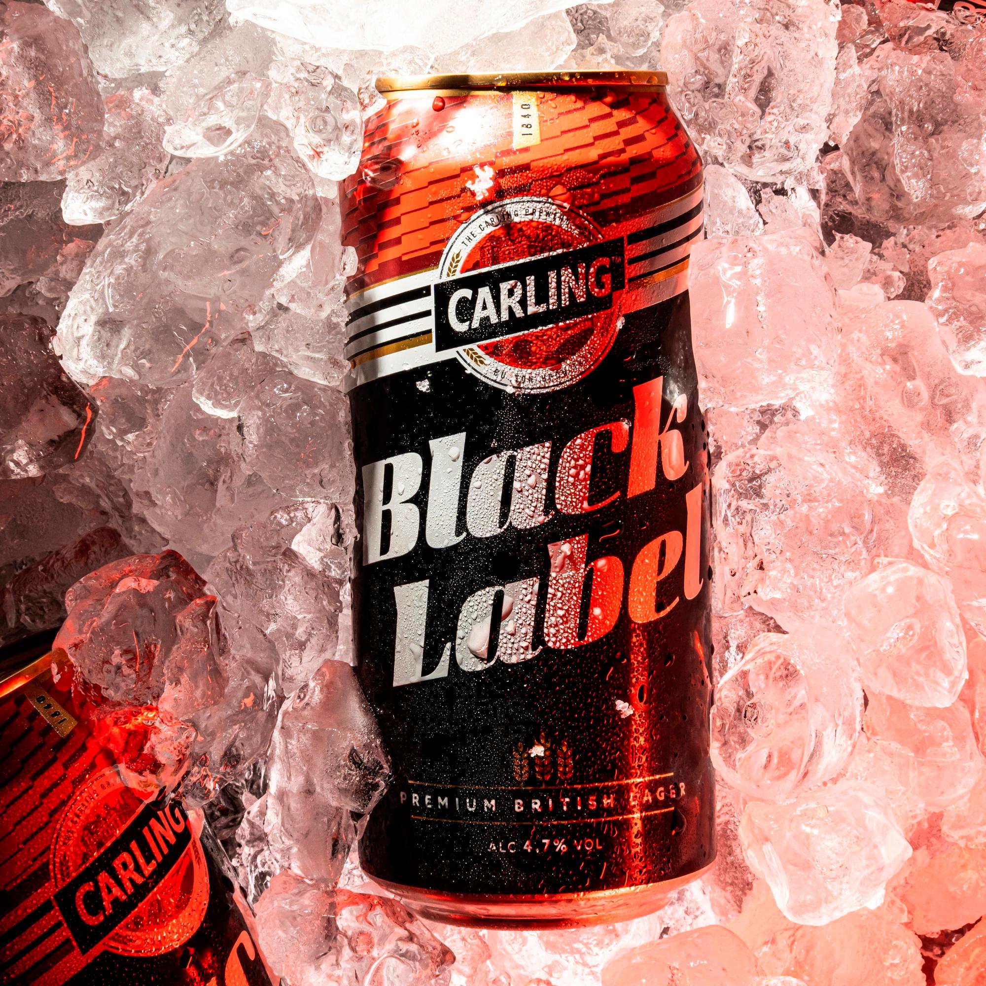 Carling Black Label lager 10 x 440ml cans (British brand)