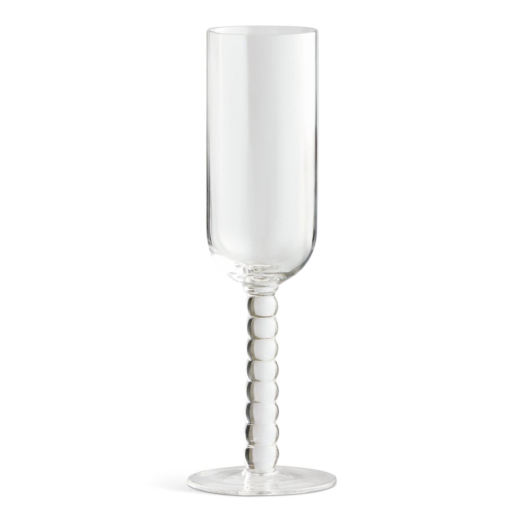 Habitat Bobbin champagne flute clear 235ml (British brand)