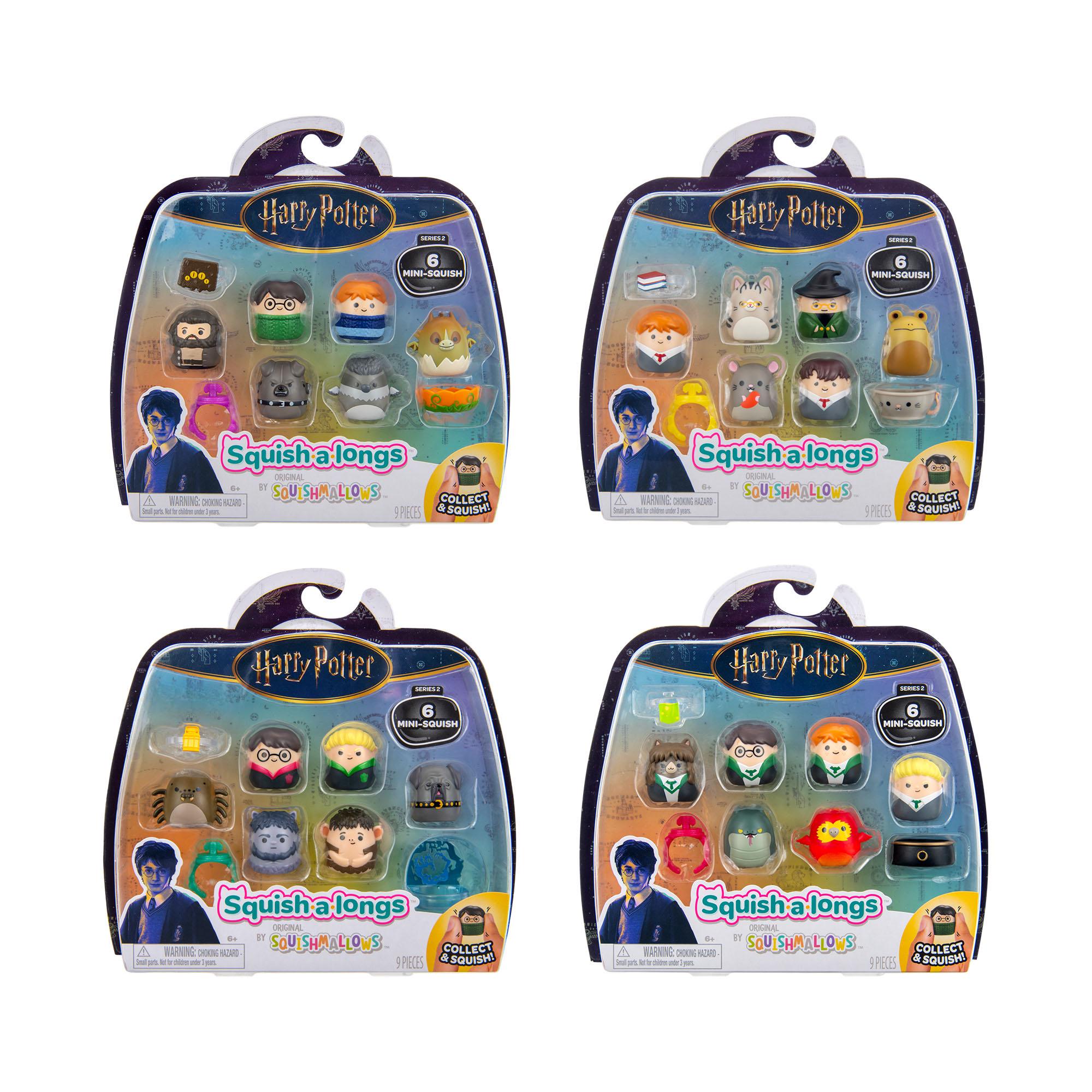 Squishmallows Squish-a-longs Harry Potter Mini-Squish set 6 pack (British brand)