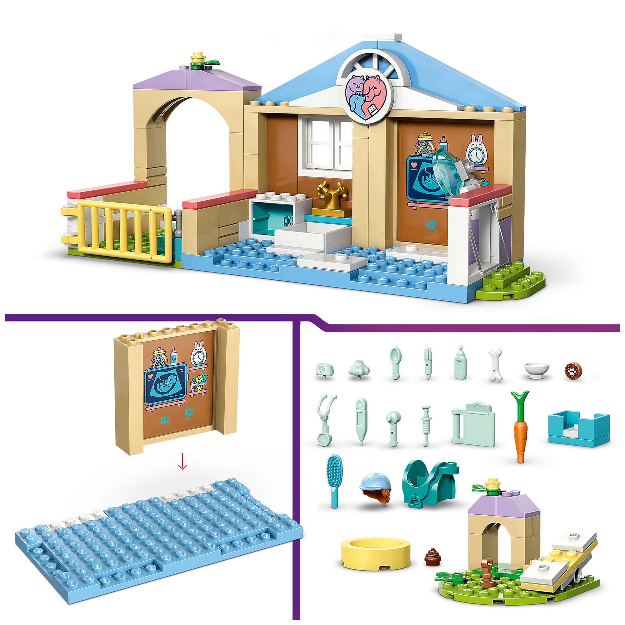 LEGO Friends animal vet clinic playset 141 pieces - British product