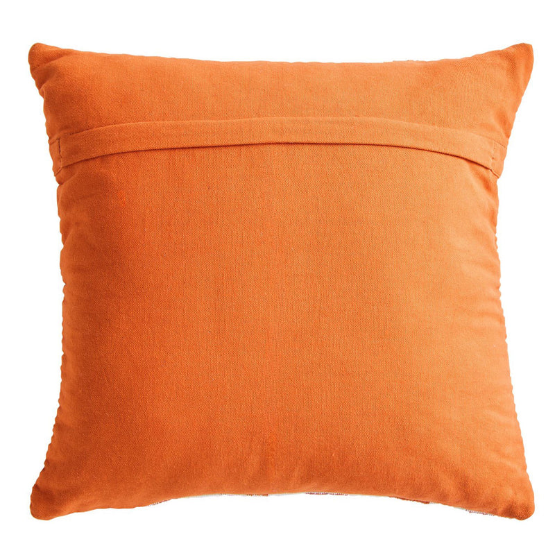 Habitat woven cushion blue and rust 43x43cm, UK version