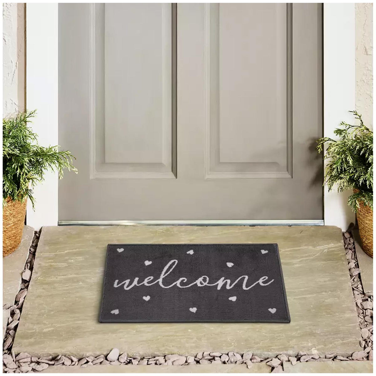 Sainsbury's Home ditsy heart doormat 57x40cm (British brand)