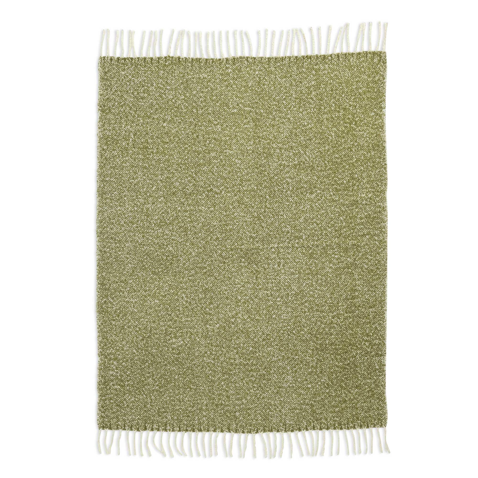 Habitat moss green throw 125x150cm, imported from the UK