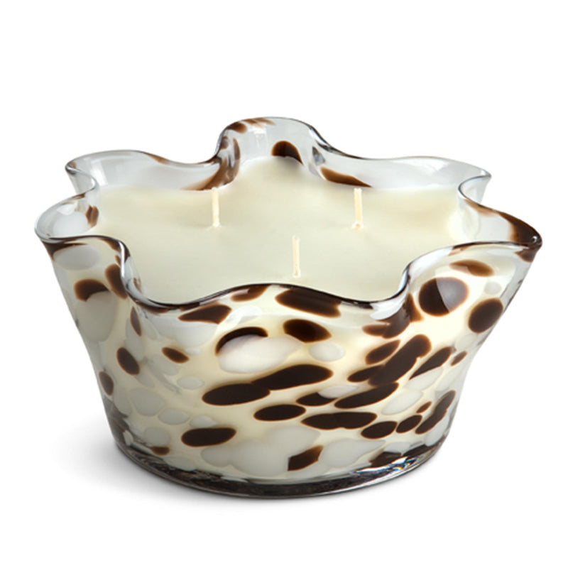 Habitat white suede amber candle 880g, imported from the UK