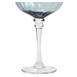 Habitat champagne coupe glass blue 200ml, UK version