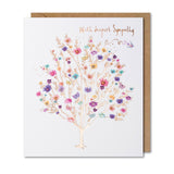 Paperlink Deepest Sympathy Card Classic Flower Tree, imported from the UK